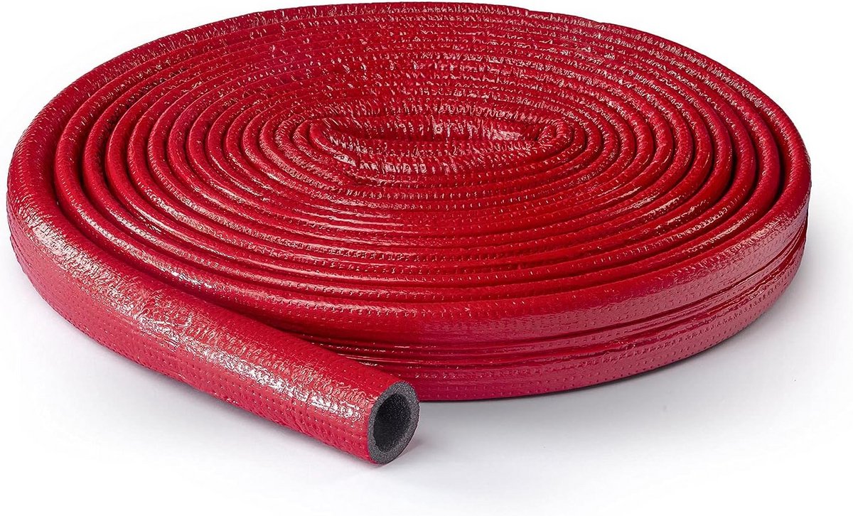 Isolatiemateriaal voor Leidingen - Verwarming & Warmwater - 10m Rol - Ø 18mm Buisisolatie