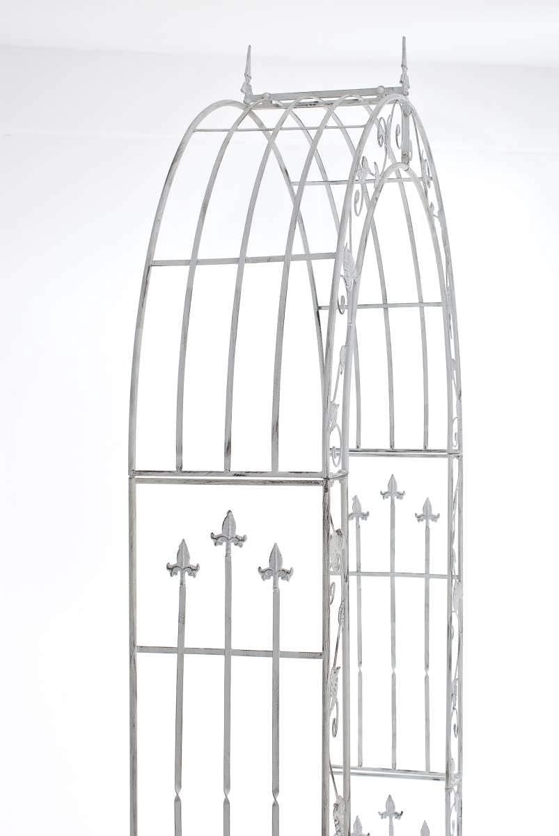 Elegante Rozenboog van IJzer - Klimrek voor Klimplanten en Klimop - Antiek Wit