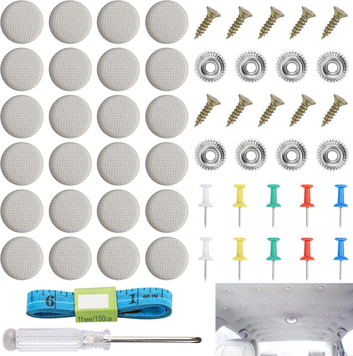 Reparatieset Dakhemel Auto voor Lekkend of Hangend Dakinterieur
