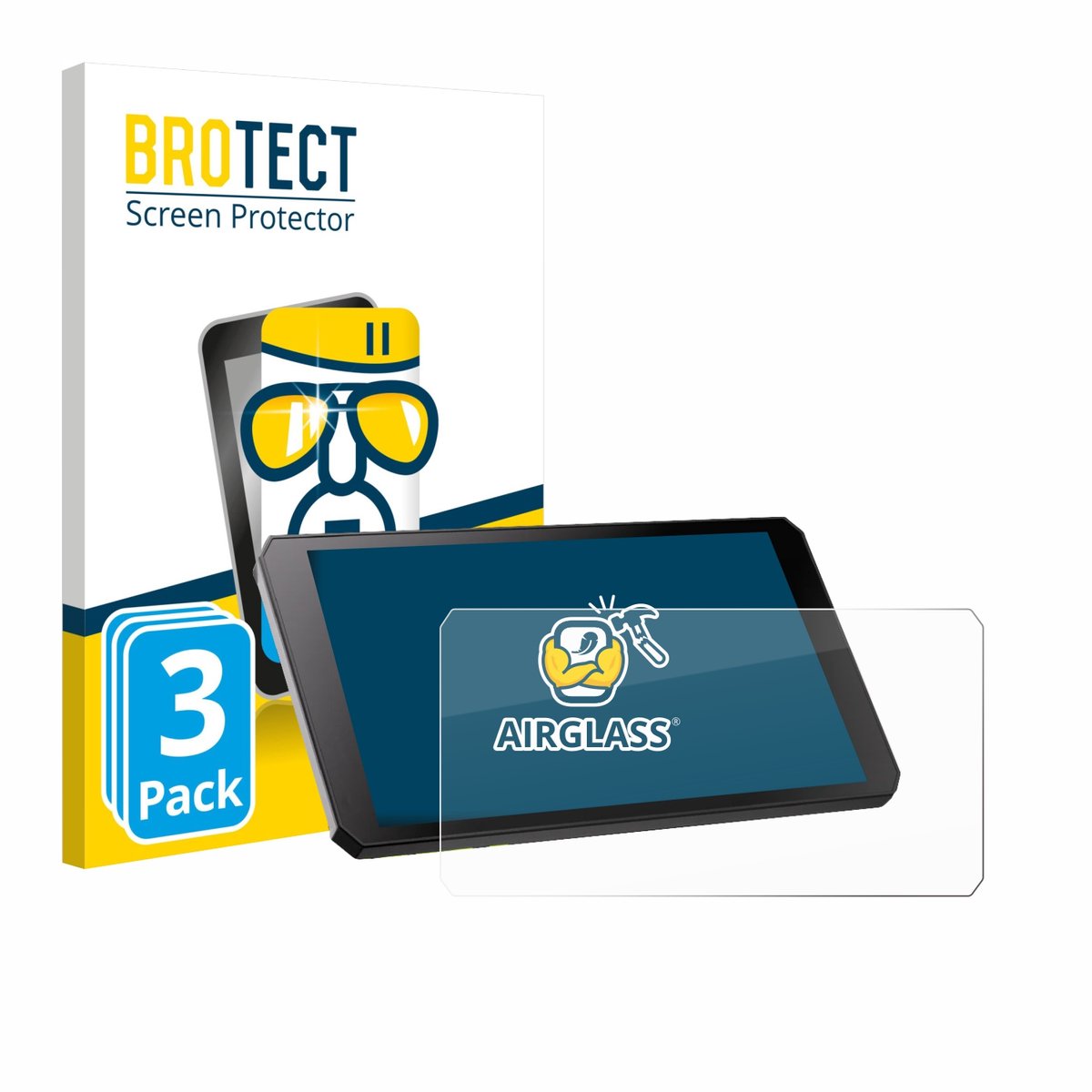 Screenprotector 3 Stuks voor RiderNav R7M Beschermglas transparant
