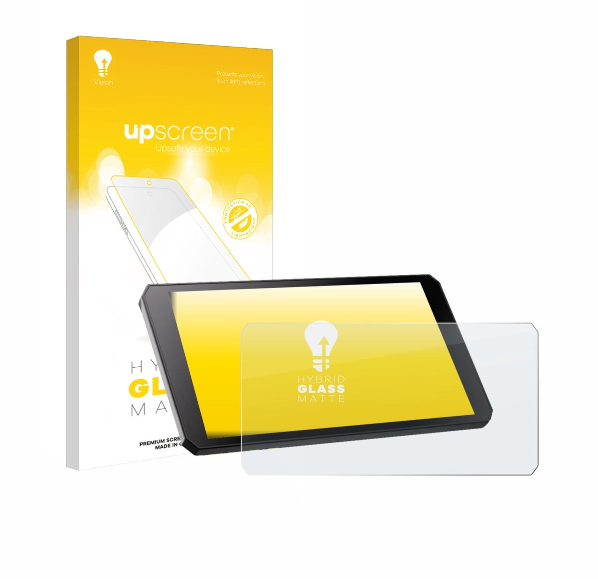 upscreen - Screenprotector voor RiderNav R7M - Folie Beschermfolie Beschermglas matte