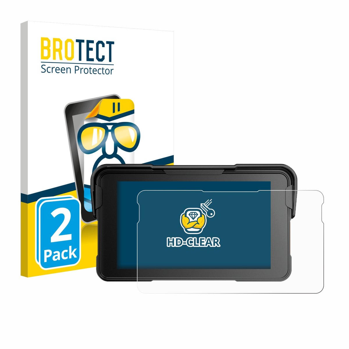 BROTECT - Screenprotector voor NFOIEIS Base 5" - Folie Beschermfolie transparant 2 Stuks