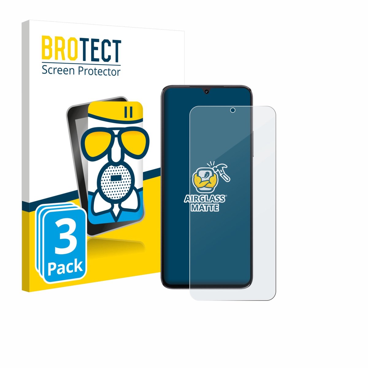 BROTECT - Screenprotector voor Cubot A40 - Folie Beschermfolie Beschermglas matte 3 Stuks
