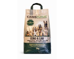 Canis Purus - eend & lam - 5 kilo - koudgeperste hondenbrok