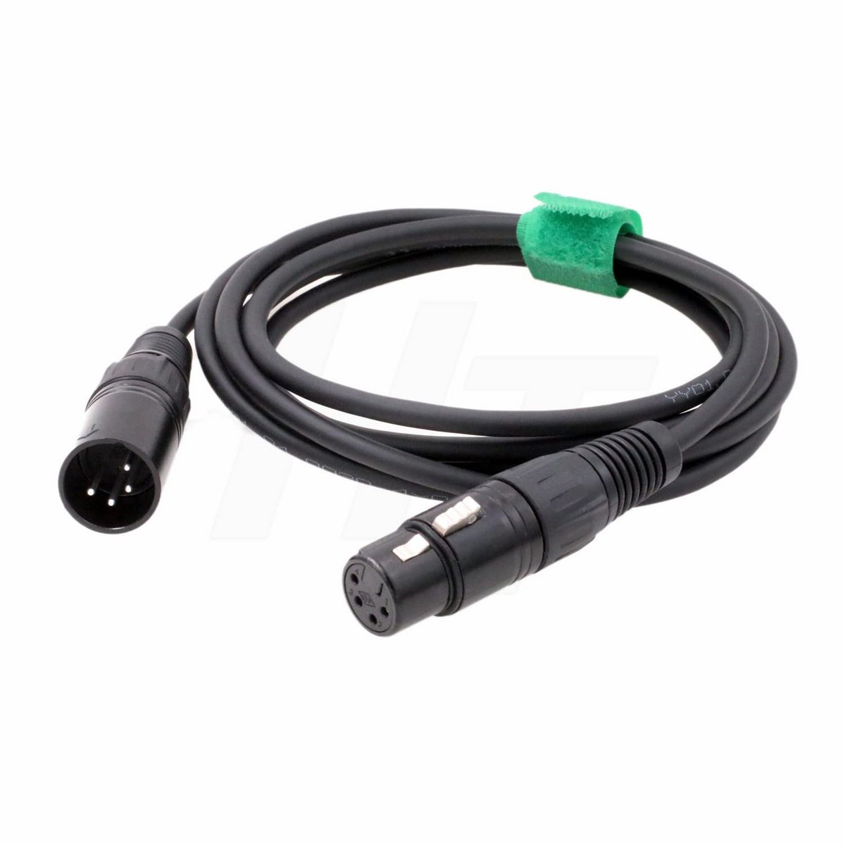 XLR 4-pins Kabel Mannelijk naar Vrouwelijk voor Microfoon Mixer en Audio Versterker (1m)