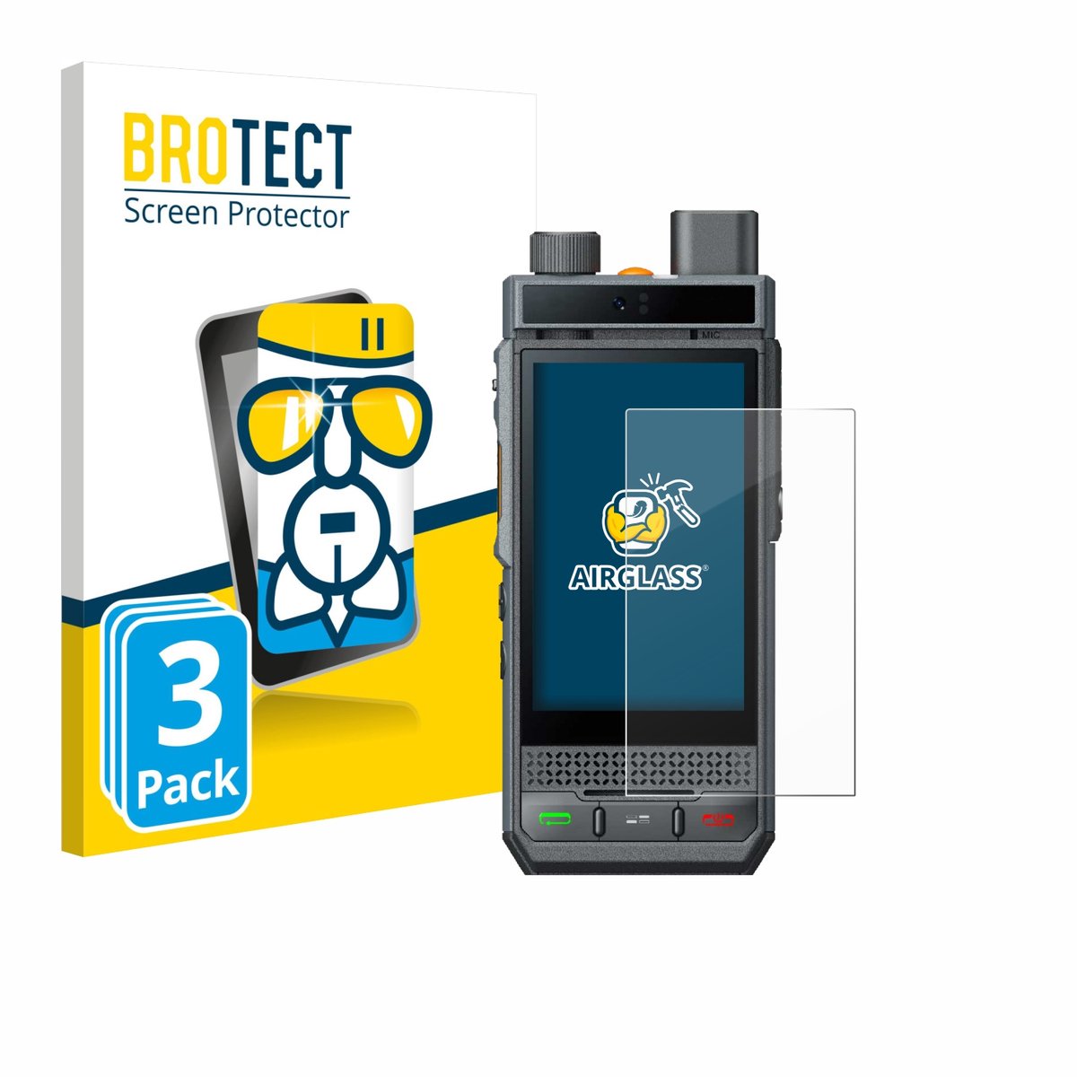 Screenprotector 3 Stuks voor Hytera P60 Beschermglas transparant