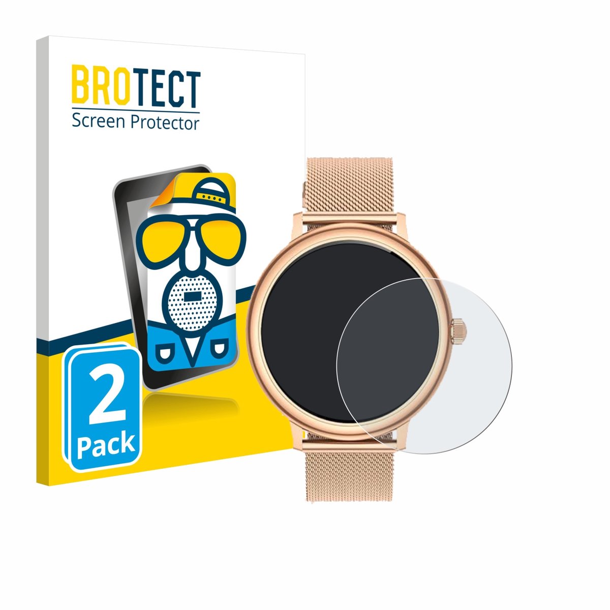 BROTECT - Screenprotector voor Ruxingx AK98 1.19" - Folie Beschermfolie matte 2 Stuks