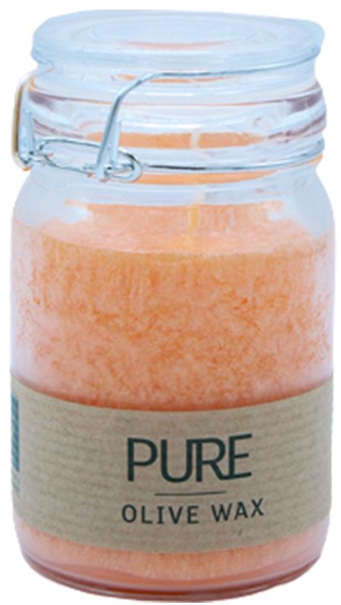 3 x Pure Olive Wax Jar Candle 120x70 - Mandarin