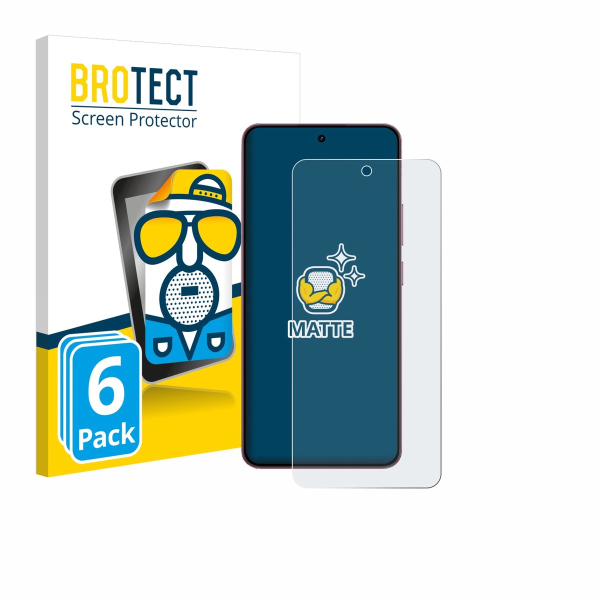 BROTECT - Screenprotector voor realme P4 - Folie Beschermfolie matte 6 Stuks
