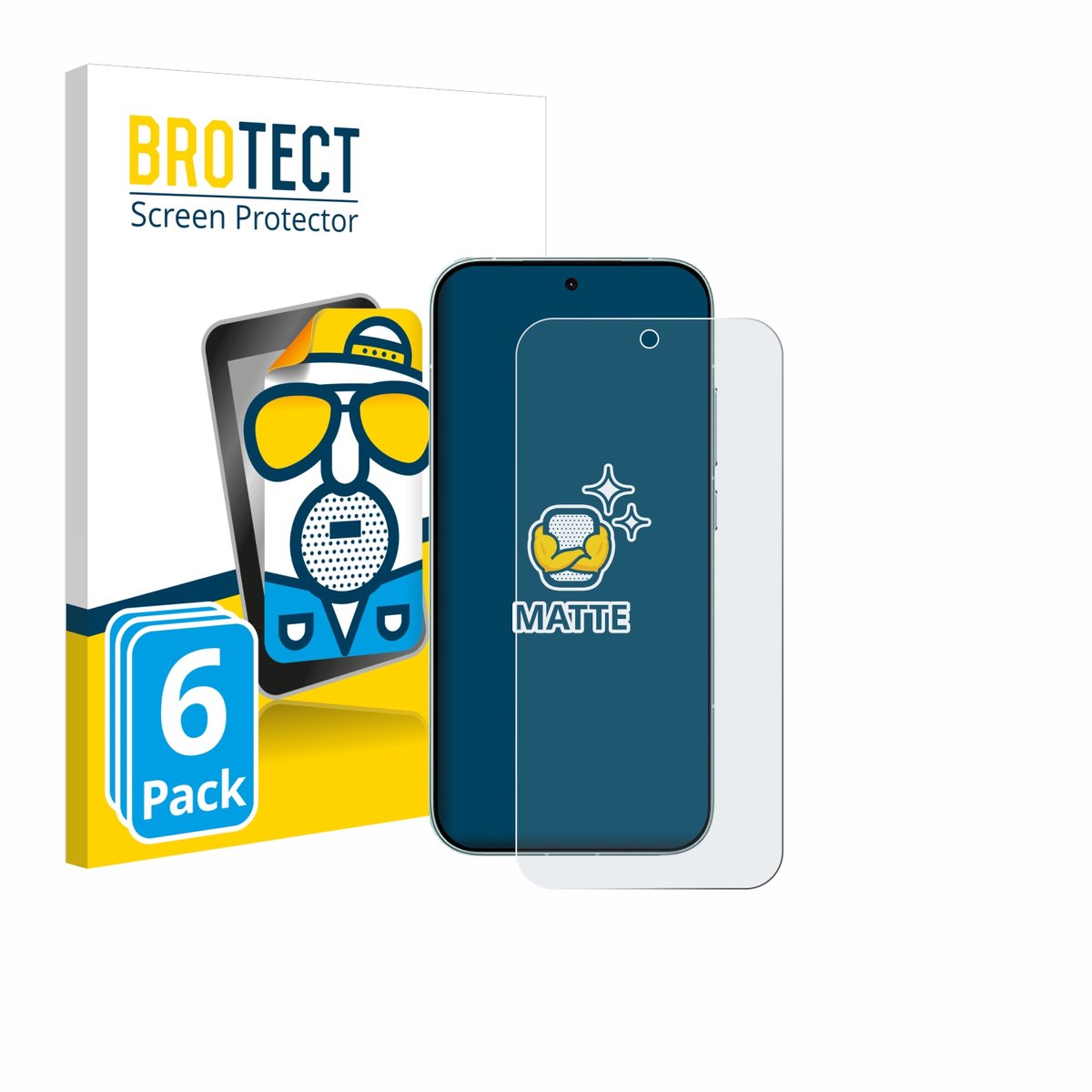 BROTECT - Screenprotector voor Xiaomi Redmi Turbo 5 - Folie Beschermfolie matte 6 Stuks