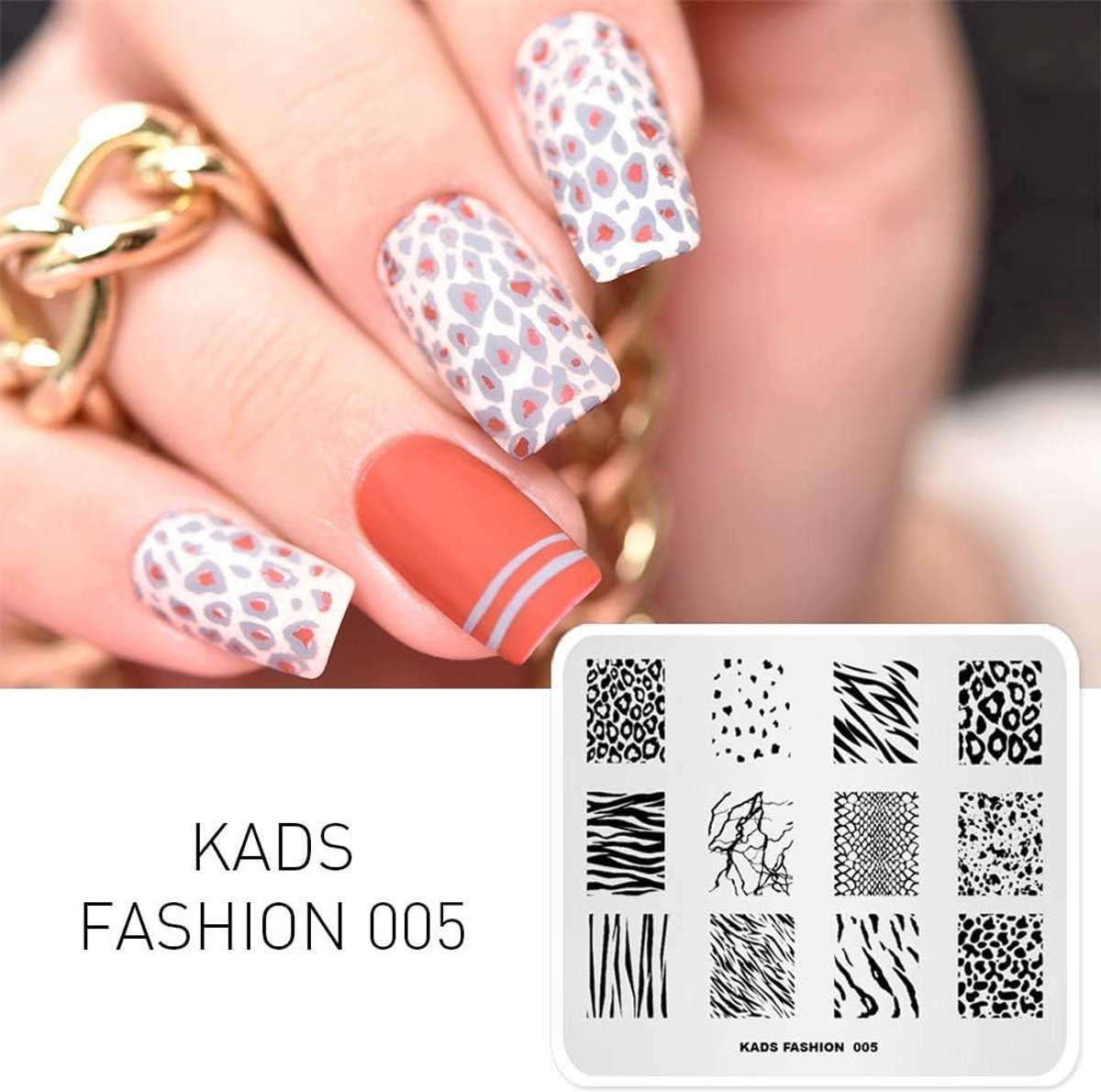 Nail Stempelplaat Set voor Nail Art Stempelen - DIY Manicure Stencils Schablonen