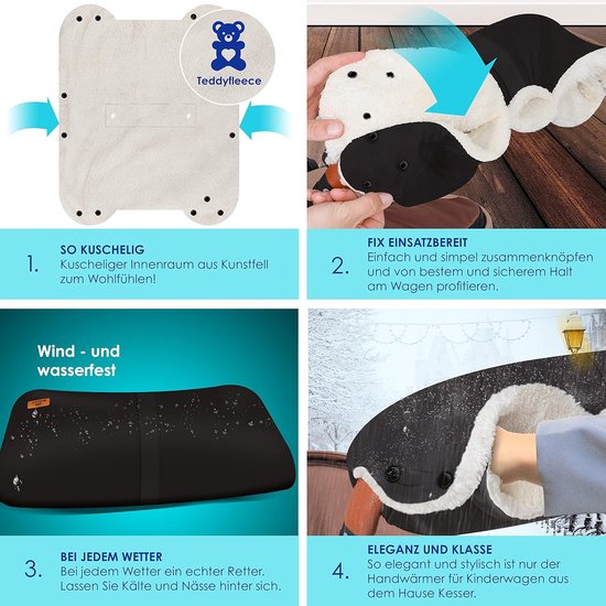 Universele Kinderwagen Handwarmer Mof - Warm, Wind- en Waterdicht van Universele — afbeelding 2