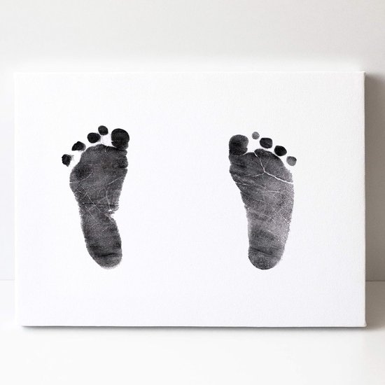 Canvas Afdruk Hand- of Voetafdruk Baby - Persoonlijk Kraamcadeau van TOGIFT — afbeelding 2