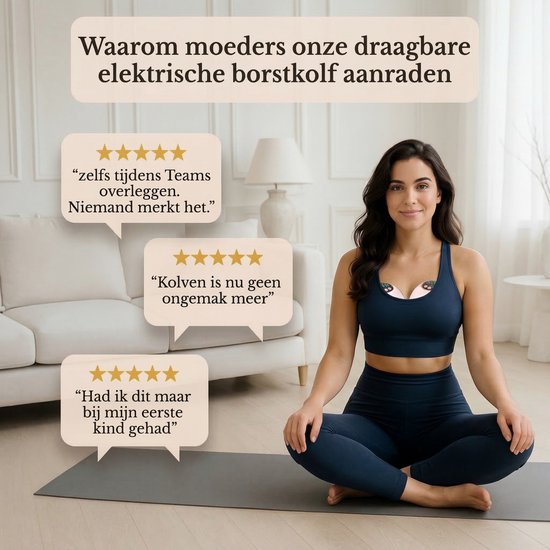 Numa Flow - Draadloze Elektrische Borstkolf - Set van 2 - Inclusief Opbergkoffer - Handsfree, Stil & Discreet Onder Kleding - BPA-vrij van Merkloos — afbeelding 4