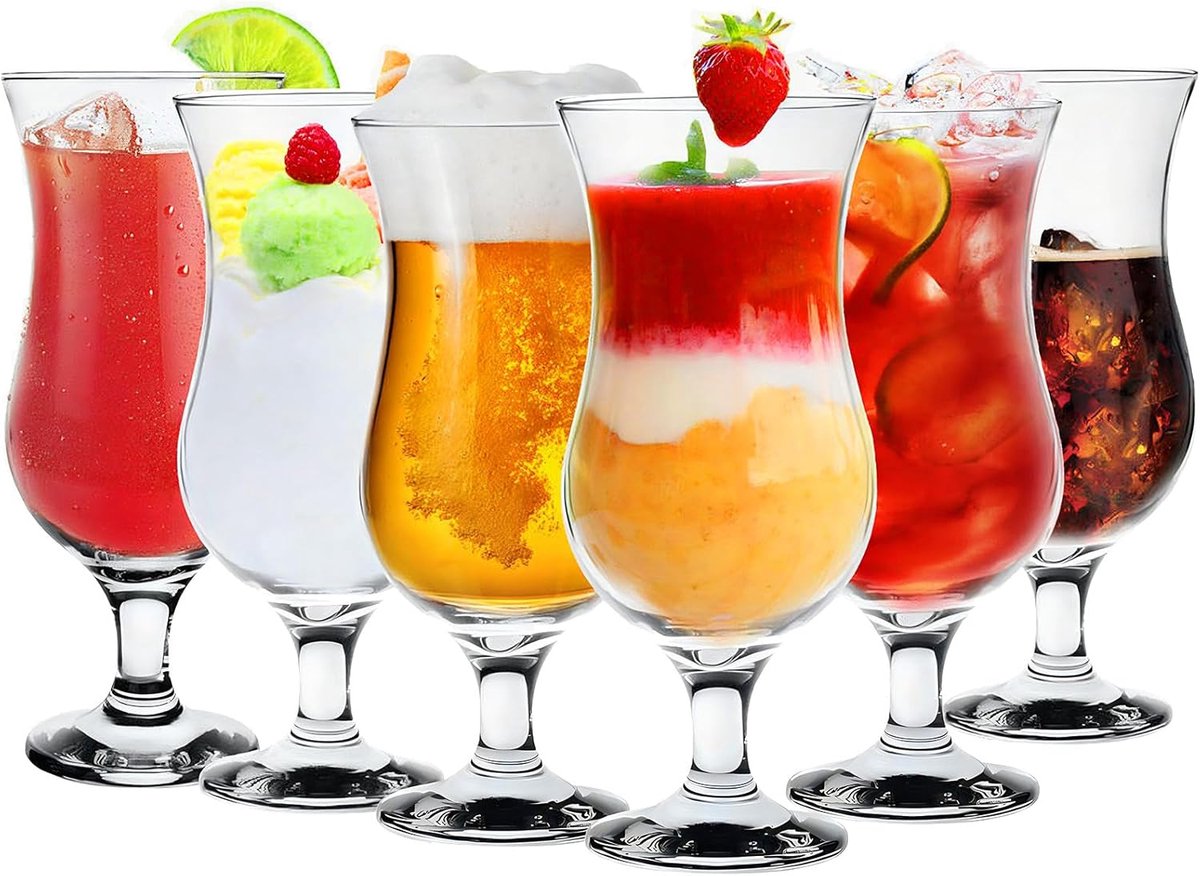 Drinkglazen Set van 4 met Glazen Rietjes – 450 ml Iced Coffee en Latte Macchiato Glazen – Longdrink Glazen voor Water, Matcha en Cocktails