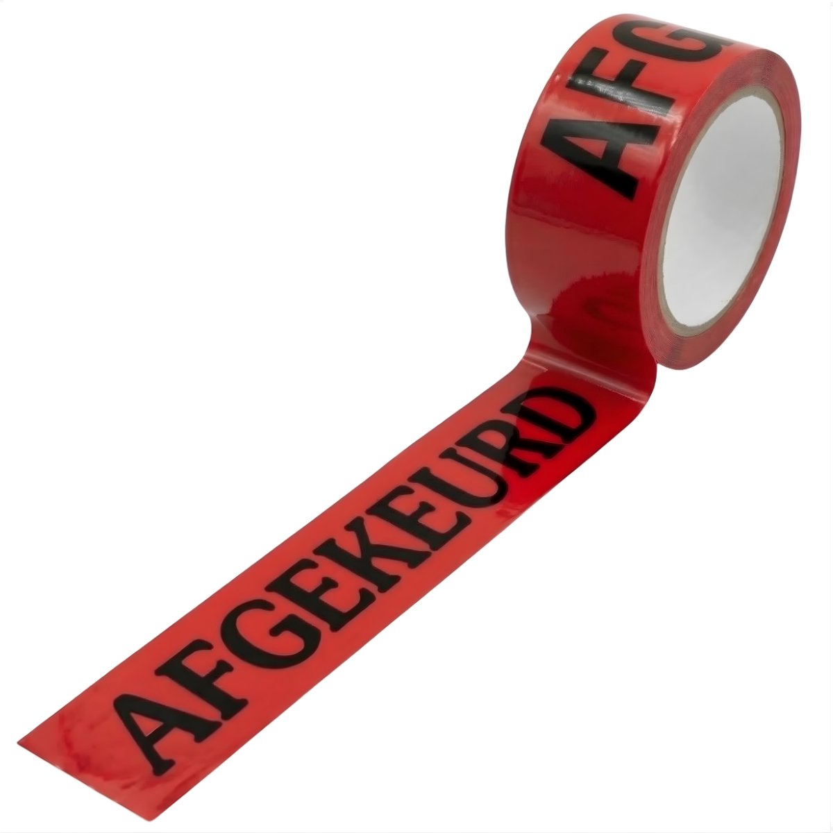 Afgekeurd Tape Rood - PP Acryl Waarschuwingstape 50 mm x 66 m - Low Noise Bedrukte Verpakkingstape voor Magazijn en Logistiek
