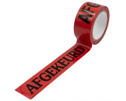 Afgekeurd tape rood - PP acryl waarschuwingstape - Low noise en slijtvast