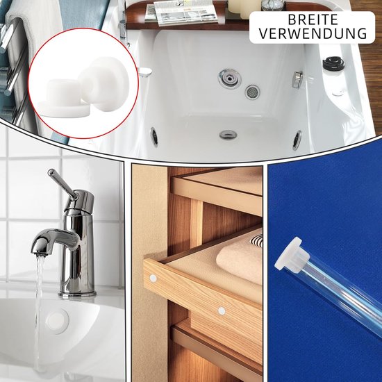 24 Stuks Siliconen Badmondstukken in 3 Maten voor Waterdichte Afsluiting van Merkloos — afbeelding 3