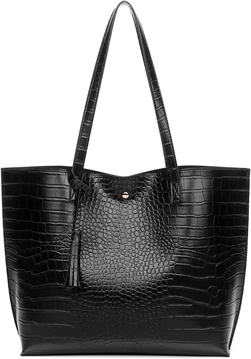 Grote dames schoudertas met veel ruimte - Casual tote bag