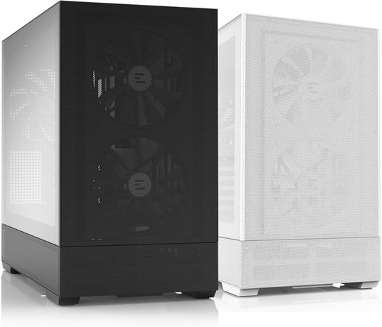 Mini Tower Behuizing - PC Kast - Computer Bouwen - Mesh Voorkant Gehard ...