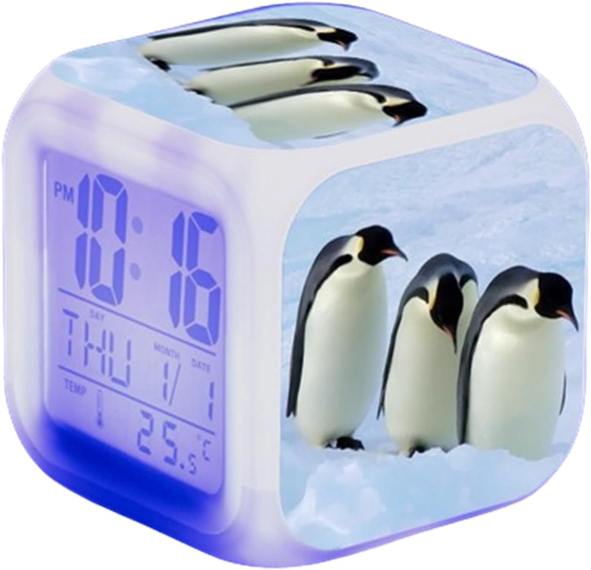Digitale LED Wekker met Nachtlampje, Kleurverandering en Snooze Functie