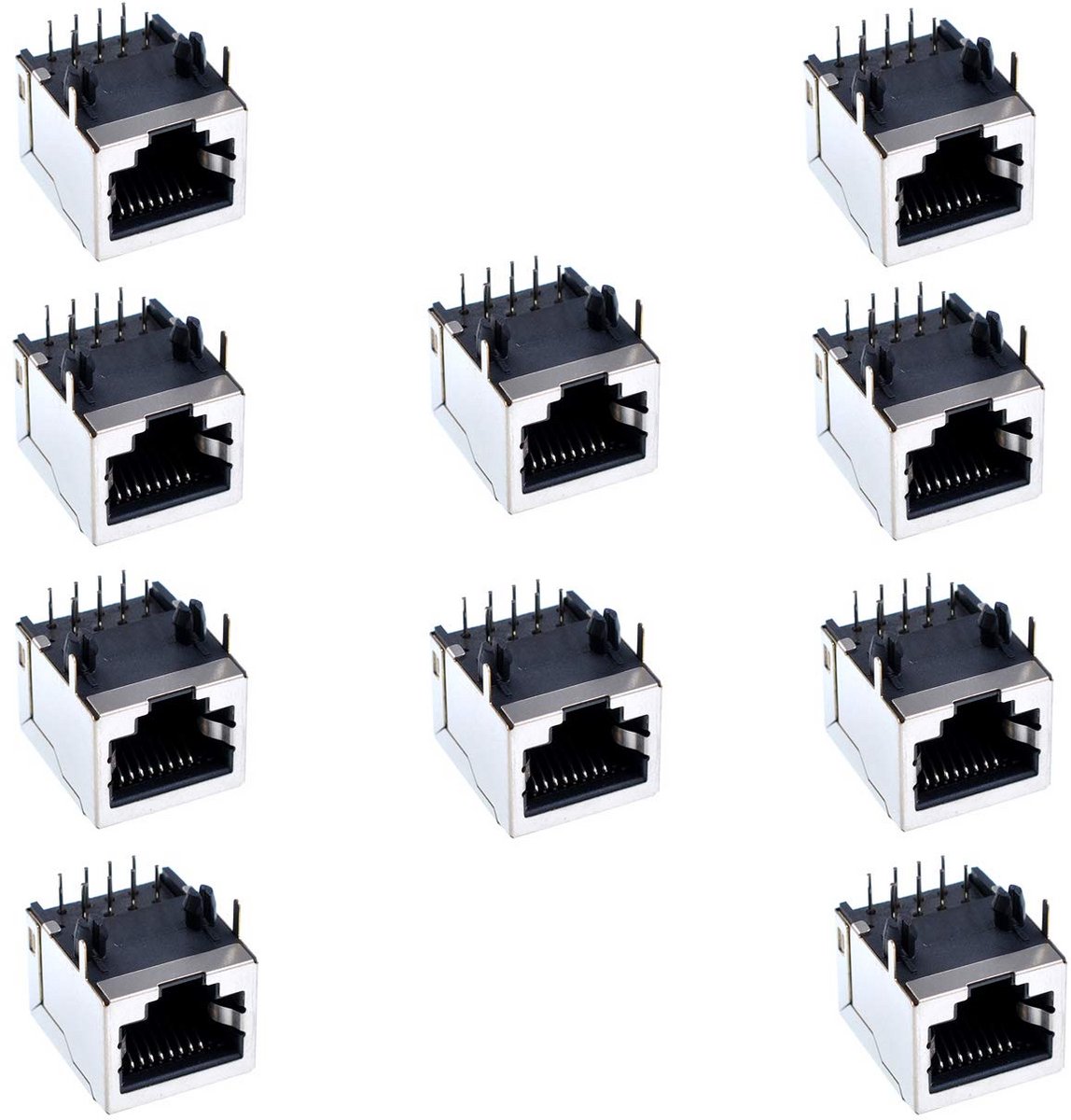Netwerk Connectoren - RJ45 Modulair - Printplaat Montages - Haakse Hoek 90 Graden - Compact Ontwerp