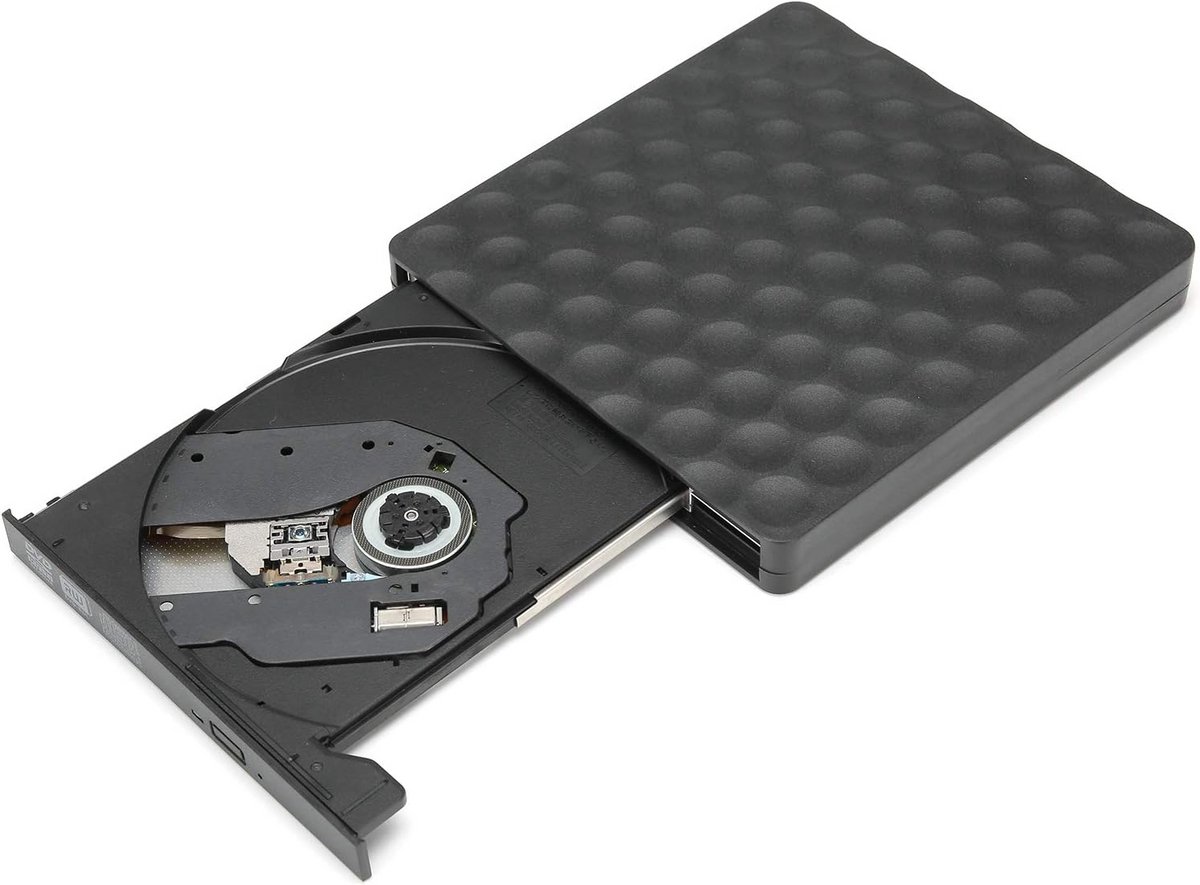 Slanke Draagbare 2-in-1 USB/Type-C Externe DVD-Brander en CD-Speler voor Laptop en Desktop