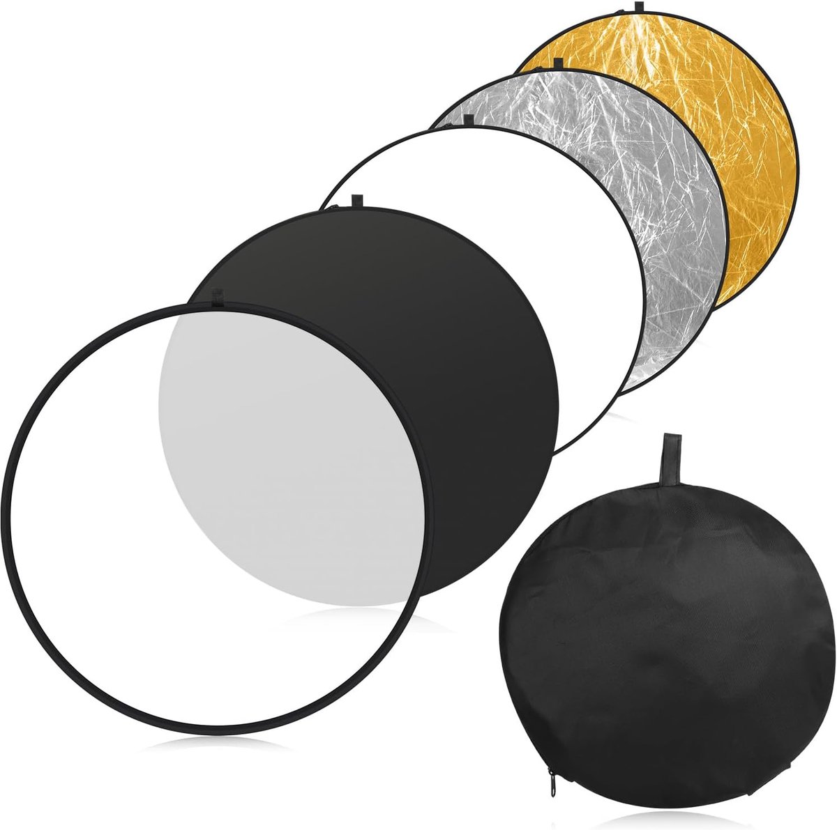 Fotografie Reflector Set 5-in-1 Rond 60cm Opvouwbaar voor Portret en Selfie