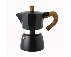 Kookplaat Espresso Maker - Moka Pot Koffiezetapparaat - Italiaanse Koffie Zetten - Draagbaar 150ml Aluminium