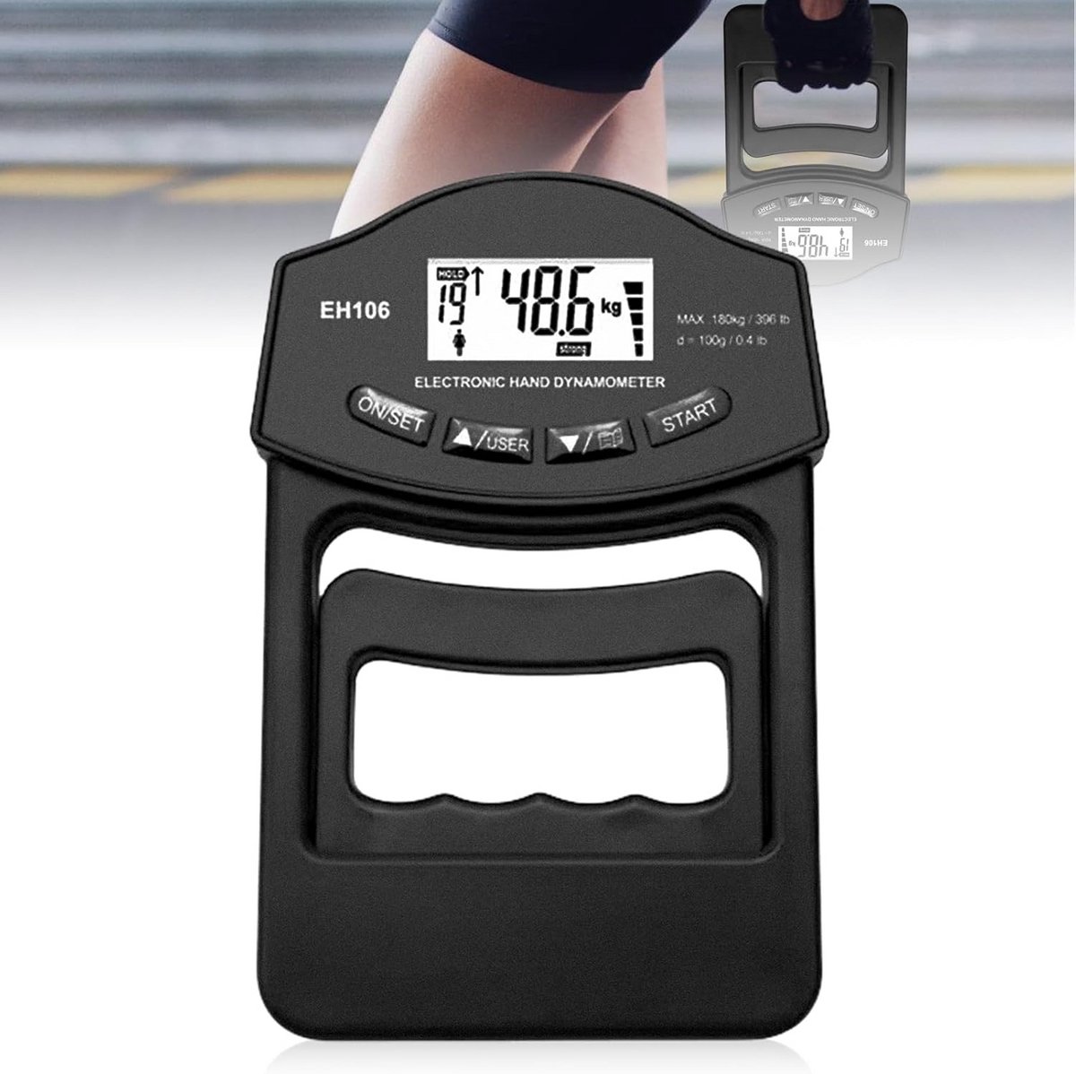 Digitale Handkrachtmeter voor Training en Fitness - Meet tot 180 kg