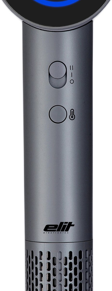 Elit Aurra Lux blauw- Föhn met lonen Technologie- BLDC Motor- 1600W- Digitaal display- Sneldrogend- Professionele haardroger. thumbnail 3