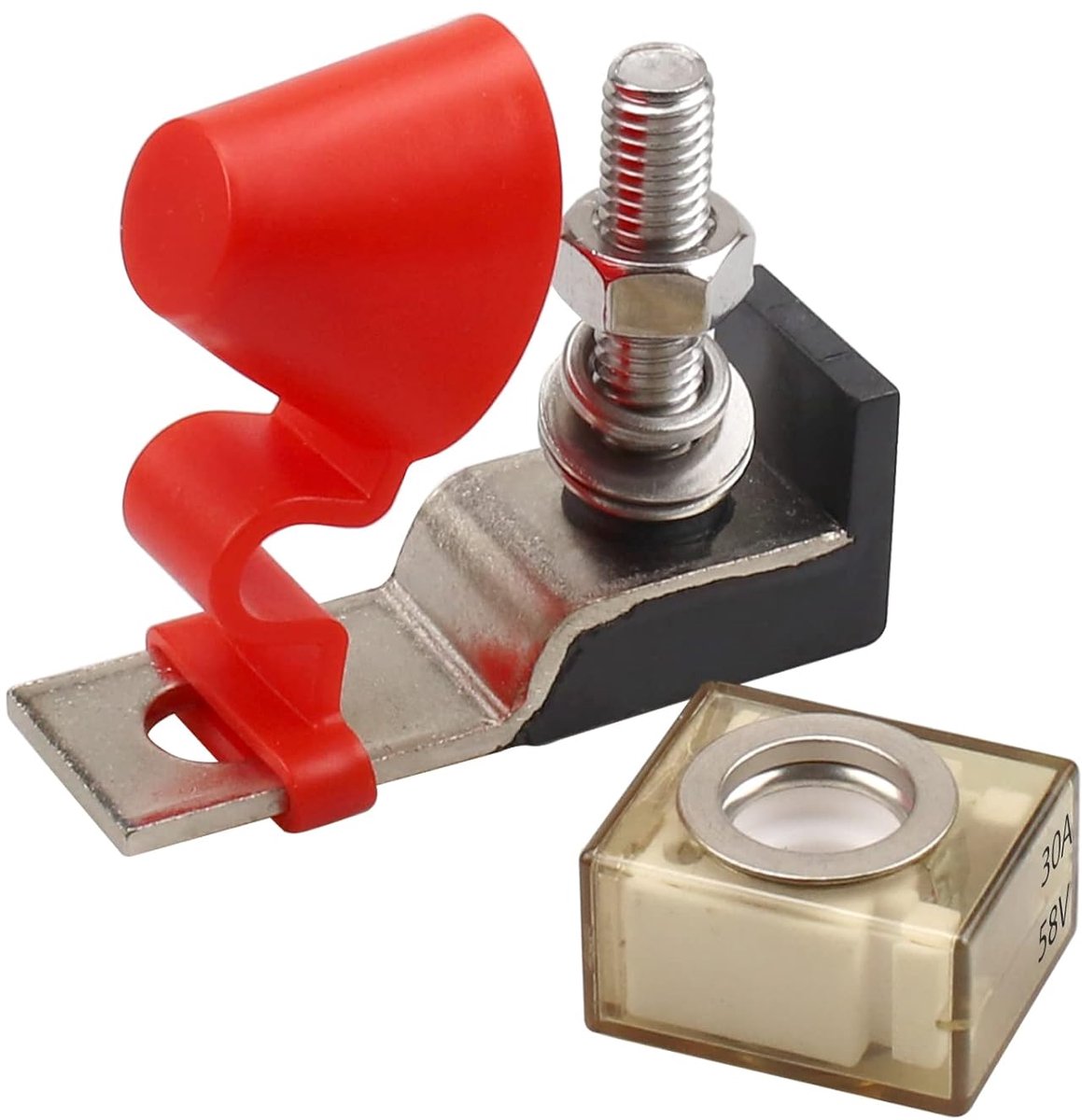 Zekeringblok Hoog Vermogen - Stroomonderbreker Blok - DC Circuit Bescherming - Ontstekingsbeveiligd IP66 - 250A 58V DC