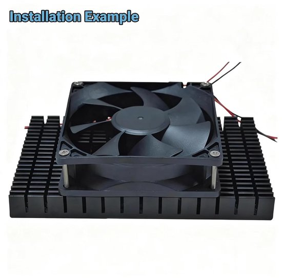 Aluminium Koellichaam – 4 Stuks, 50x12,7x100 Mm, Zwart, Voor CPU, Versterker, Voeding En Elektronica