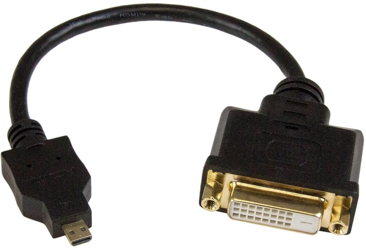 Micro HDMI naar DVI-D Adapter - Compacte Verbindingskabel