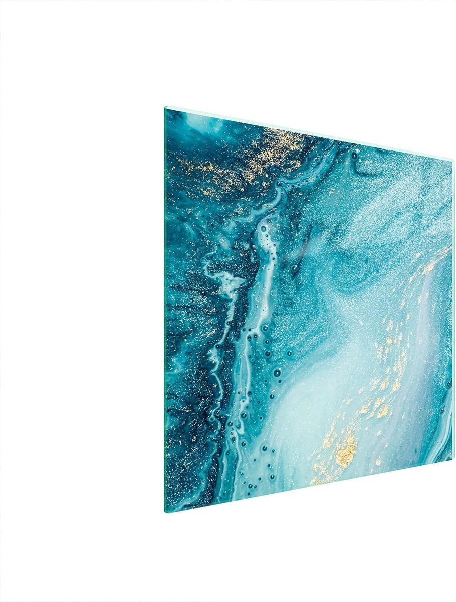 Glazen Deksel voor Kookplaat 50x52 cm - Spatbescherming en Snijplank