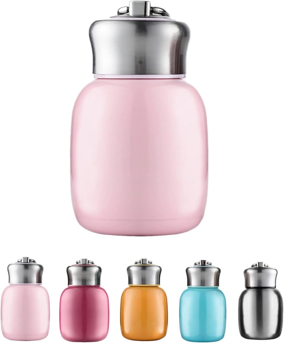 Mini Thermosfles 200ml Roestvrijstaal - Lekvrij Warmhoudbeker voor Onderweg