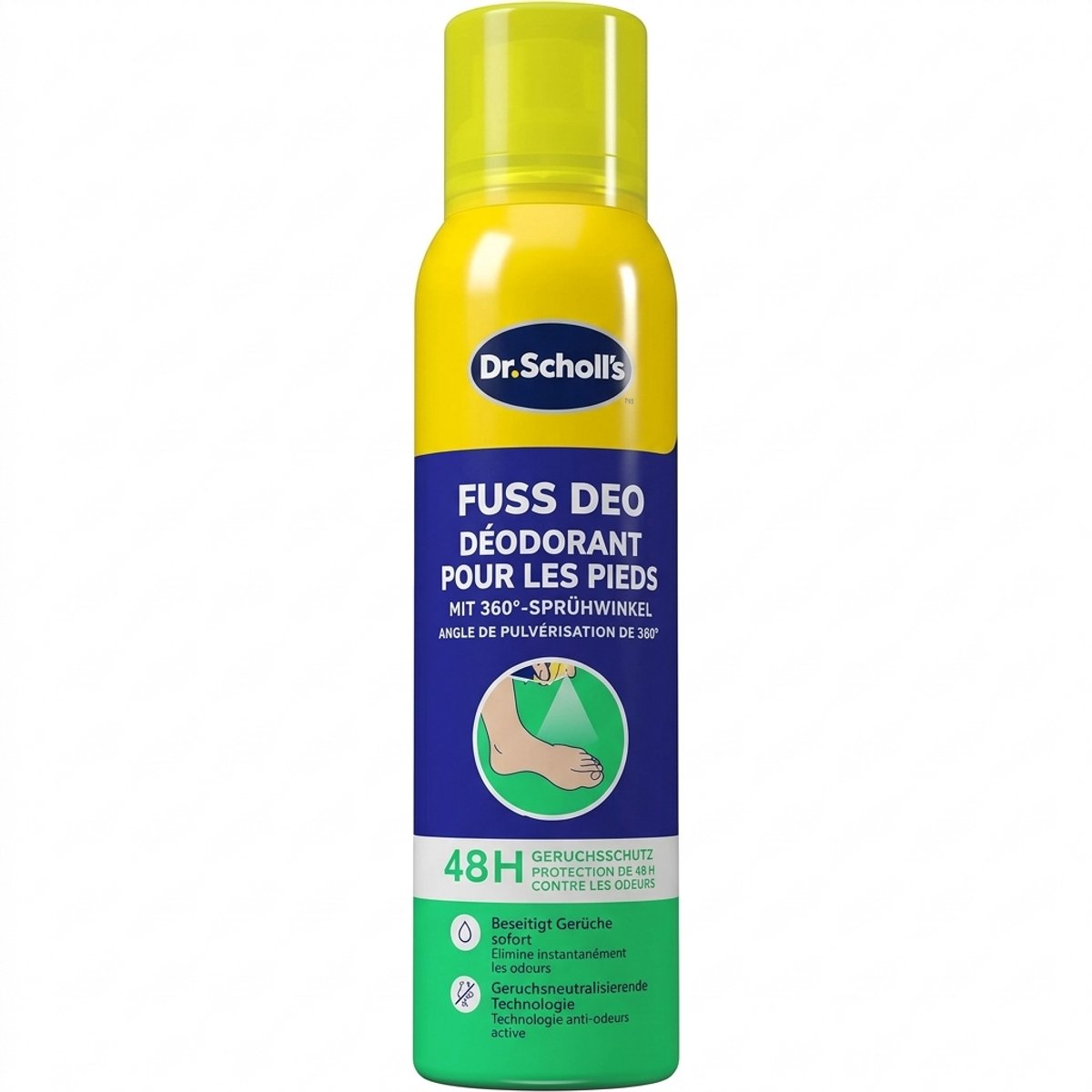Scholl Fresh Step Extra Fresh Foot Spray 150 ml – Verfrissende Voetspray tegen Zweetvoeten – Langdurige Geurcontrole – Voetdeodorant Spray