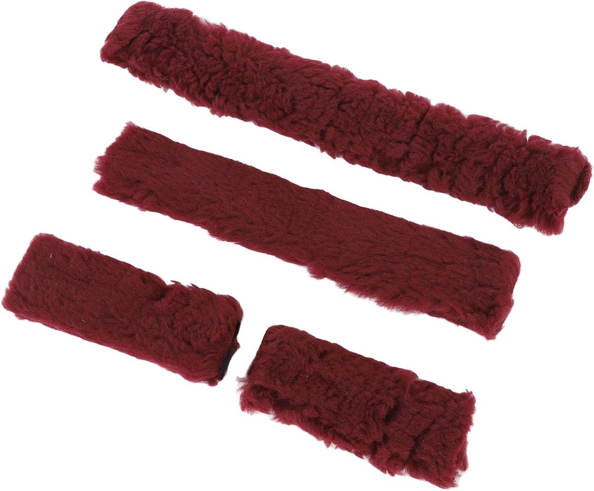 Set Fleece Hoezen voor Paardenhalster - Zacht, Ademend en Warmtehoudend