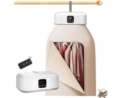 Mini Droger Set met Warmtepomp - 1-8 Uur Timer - Afstandsbediening - UV Sterilisatie - Compact voor Thuis, Zakelijk, Hotel en Camping - Energieklasse A+