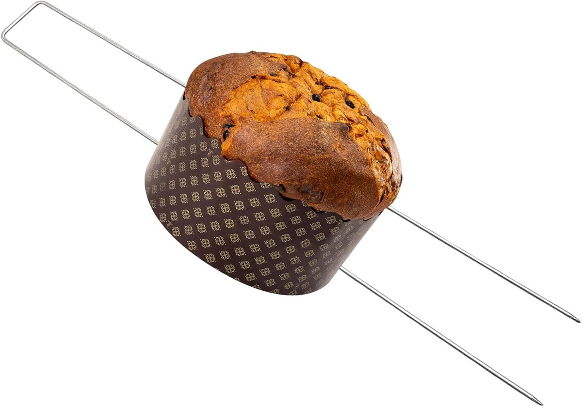 Set van 10 roestvrijstalen vorken 40 cm voor serveren en koelen
