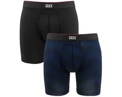 SAXX Heren Boxershort Multi-Sport Mesh - Boxer met BallPark Pouch® PRO - Sport Ondergoed met kortere pijp - Grijs - XXL