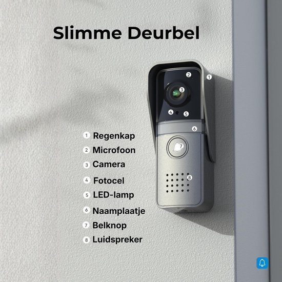 videodeurintercomsysteem, 4-draads deurintercom met camera, 7-inch monitor met bedrade deurbel, nachtmodus, live weergave en gespreksfunctie, ontgrendelen via monitor, 16 beltonen van Merkloos — afbeelding 4