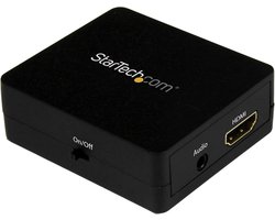 Audio Extractor - HDMI Converter - Stereo Geluid - Dubbele Audio Output - 17.5 x 14.2 cm - Zwart