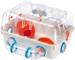 SNJY® Hamsterkooi - Rattenkooi - Frettenkooi - 29,5L x 40,5B x 22,5H centimeter - Wit