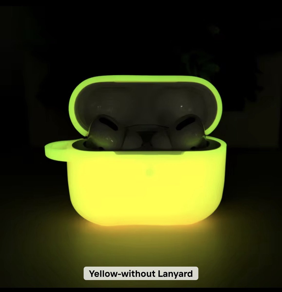 AirPods 3 Glow in the Dark Geel Siliconen Hoesje – Beschermcase