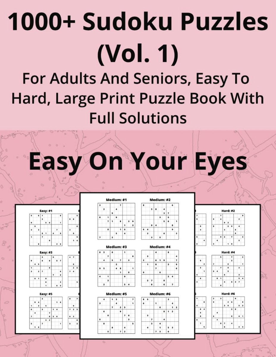 Sudoku Puzzelboek - Hersenkraker - Mentale training - Grote letters - 263 pagina's
