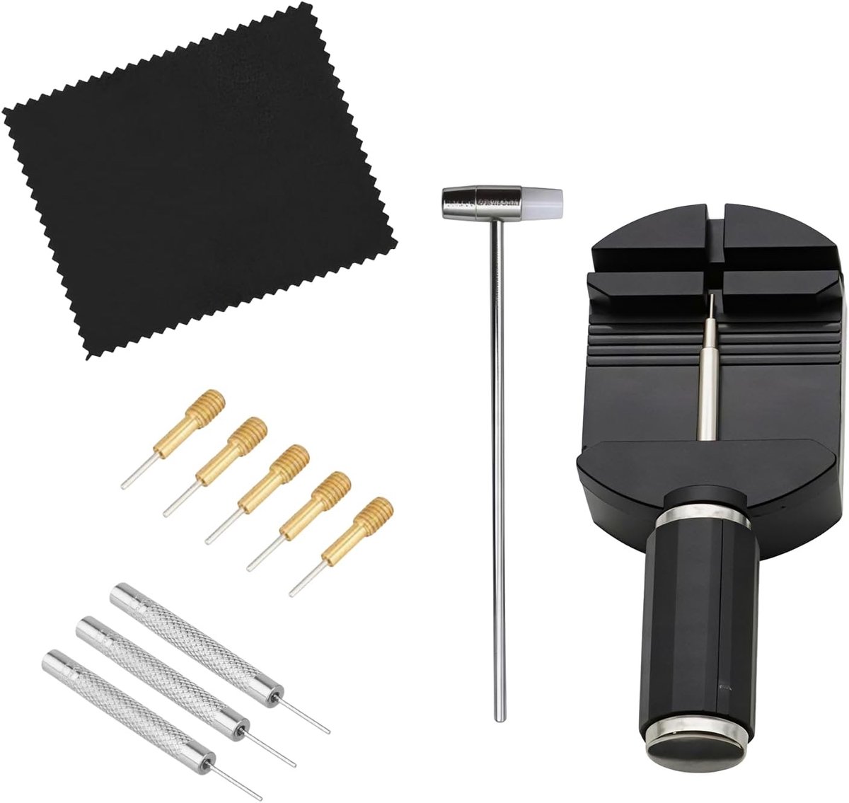 Horlogeband Reparatie Set - Horlogemakers Gereedschap - Band Aanpassen - Uitgebreide 11-delige Kit - 18.3 x 7 x 2.6 cm