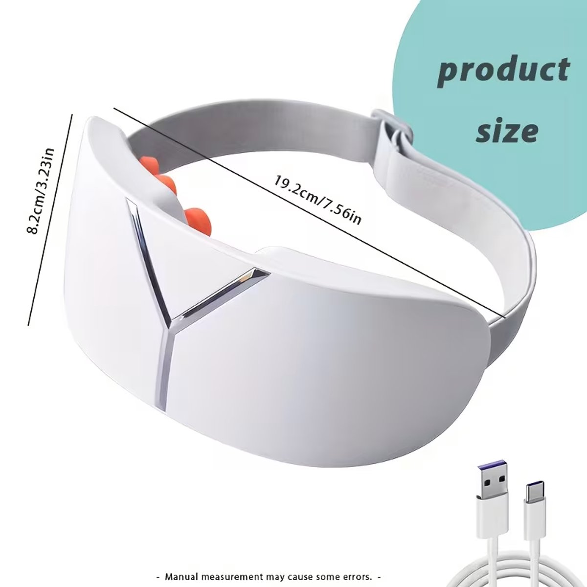 Eye Massager Eye Mask, USB Rechargeable Portable Eye Care Instrument, Relieves Eye Fatigue, Suitable for Men and Women, Perfect for Home, Office and Travel, Ideal Gift for Yourself, Teachers, Elders and Partners