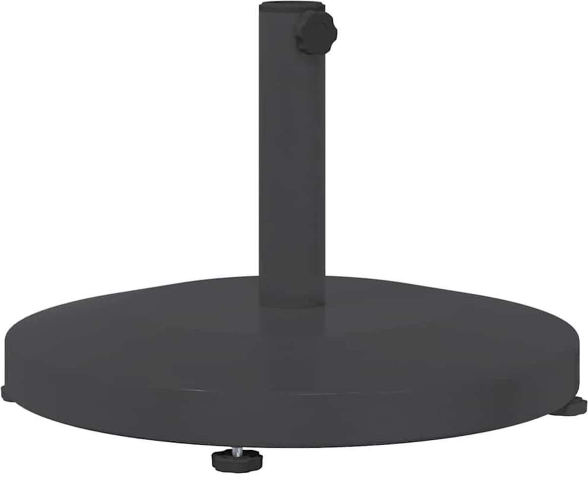 vidaXL - Parasolvoet - Donkergrijs - 48 - x - 48 - x - 32 - cm