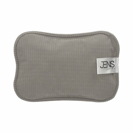 JENS Living - Oplaadbare warmwater kruik - Grijs - 26 x 4 x 16 cm - inclusief oplader